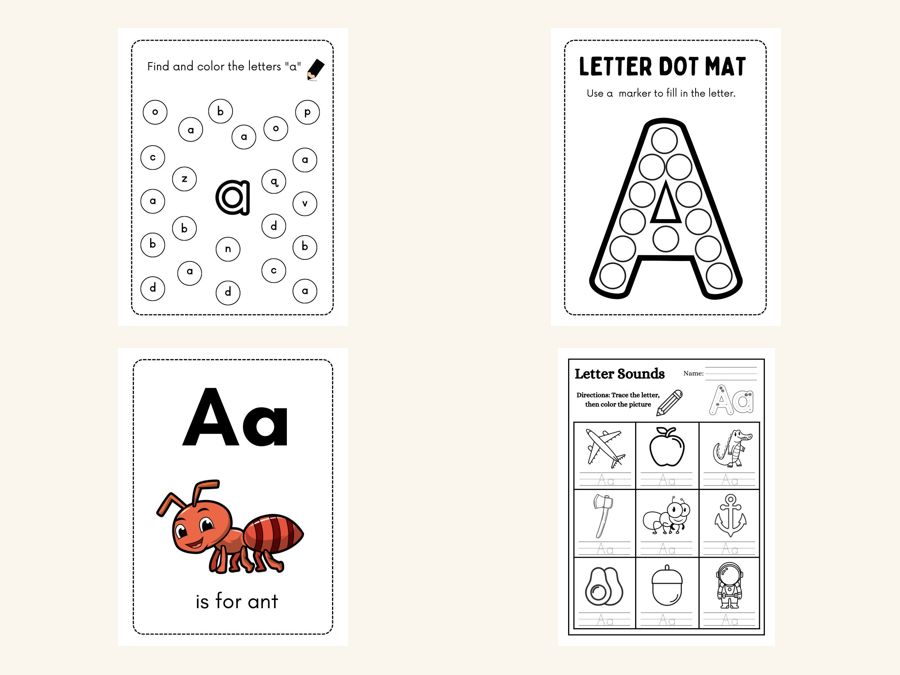 Bộ tài liệu in Alphabet — bảng chữ cái cho bé
