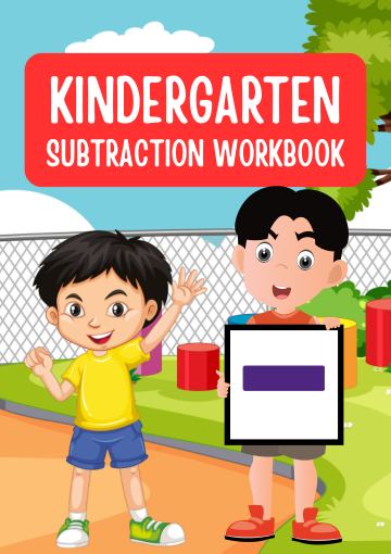 Fun and Colorful Kindergarten Subtraction Math Worksheet