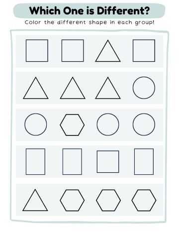 COLOR DIFFERENT SHAPE