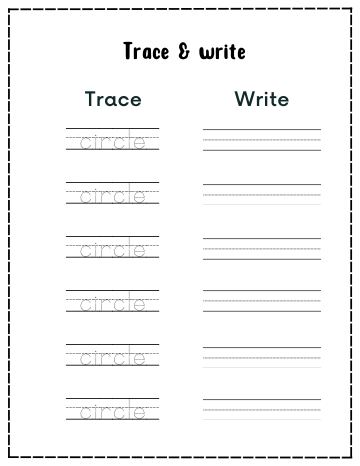 TRACE AND WRITE