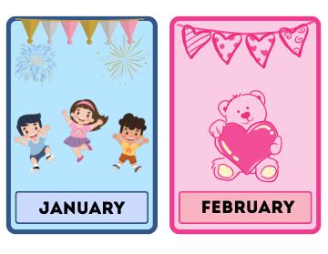 Months of the Year Flashcards