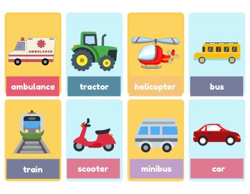 Vehicles Flashcards