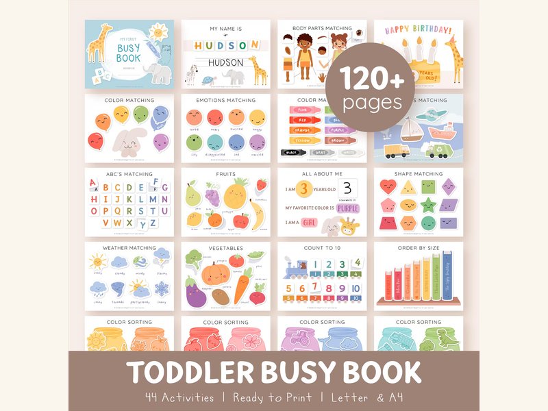 Toddler Busy Book — sách hoạt động cho bé