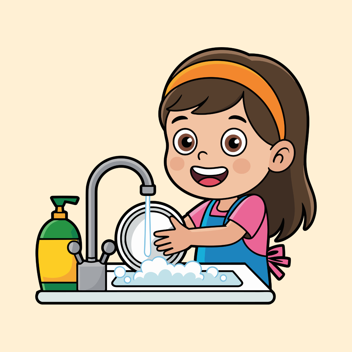 wash the dishes
