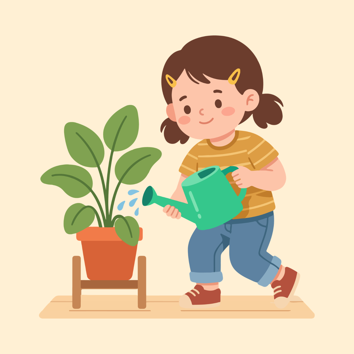water the plants