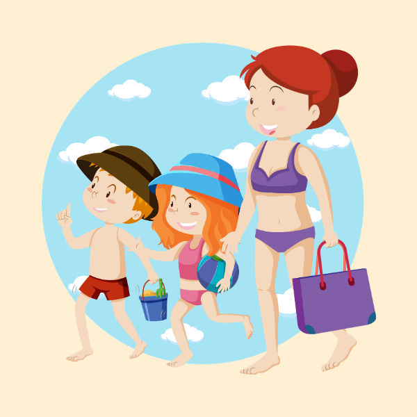 go to the beach